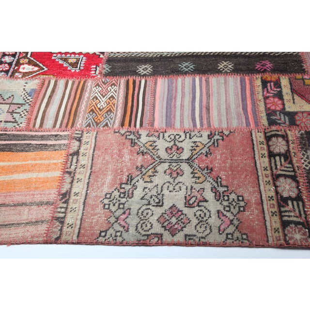 Vintage Anatolian Kilim Patchwork Rug Crafted From Tribal Handwoven Kilims -6' 5'' X 9' 10'' For Sale In Tampa - Image 6 of 10