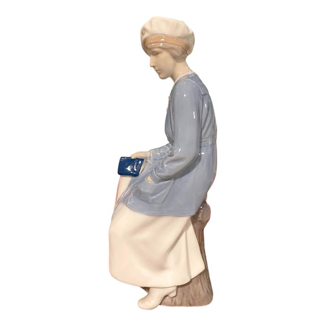 Bing & Grondahl Bing & Grondahl B&g #1938 Graduate Student Nurse Porcelain Figurine 11.75" Gift For Sale - Image 4 of 12