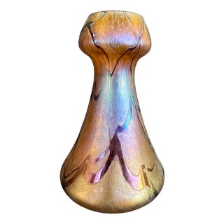 Art Nouveau Vase in Iridescent Glass from Kralik, 1900 For Sale