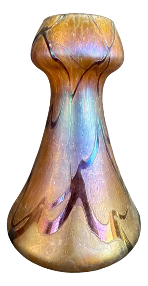 Art Nouveau Vase in Iridescent Glass from Kralik, 1900
