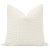 Pair of beautiful custom-made Paloma cut velvet pillows in alabaster. Meticulously handcrafted with serged interior seams,...