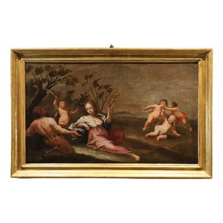 Scuola Francese Del Xvii Secolo, Ceres as an Allegory of Summer French School 17th Century Painting Oil on Canvas Mythological, 1670, Oil on Canvas For Sale