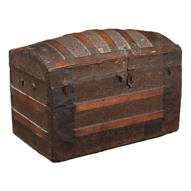 Neo-Renaissance Wood Chest For Sale