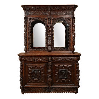 Large Antique Renaissance-Style Cabinet, 1634 For Sale