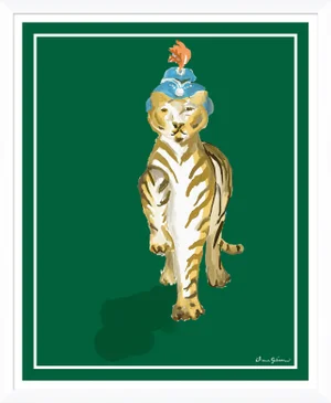 Matilde in Jade By Dana Gibson, Framed Art Print