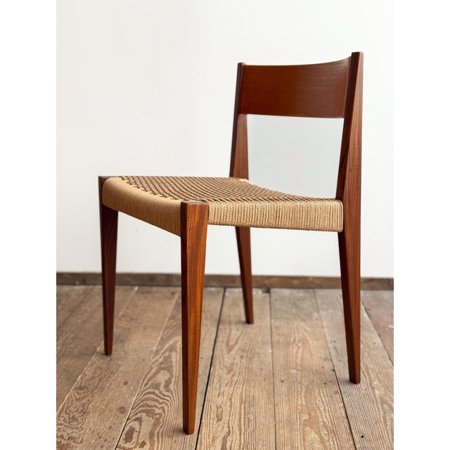 Pia Dining Room Chairs in Walnut with Wickerwork by Poul Cadovius, Set of 6 For Sale - Image 9 of 16