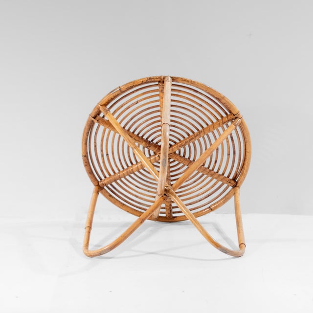 Mid-Century Modern Vintage Scultpural Bamboo Coffee Table by Tito Agnoli, Italy, 1960s For Sale - Image 3 of 9