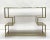 Mid-Century Italian Gold Brass and Glass Console Table, 1970s For Sale - Image 17 of 18