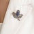Tanzanite & Diamond Tulip Convertible Brooch Pendant in 925 Sterling Silver Bring distinctive floral-inspired elegance to...