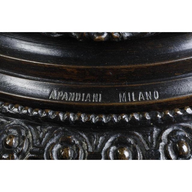 Renaissance Bronze Bowl by Antonio Pandiani Milan, 1870 For Sale - Image 14 of 15