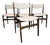 Mid-Century Danish Stained Oak Dining Chairs attributed to Erik Buch, 1960s, Set of 4 For Sale