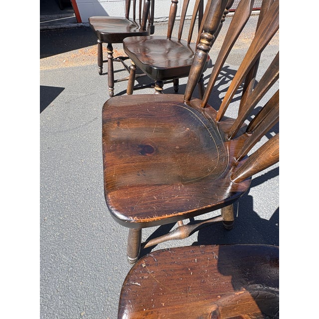 Brown Ethan Allen Dining Chairs 4 For Sale - Image 8 of 17