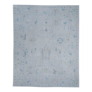Turkish Oushak Rug 12'4" x 15'3" #20396 For Sale