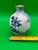 Blue 1889-1906 American Belleek Ceramic Art Co Early Lenox Blue Hand Painted Vase For Sale - Image 8 of 12