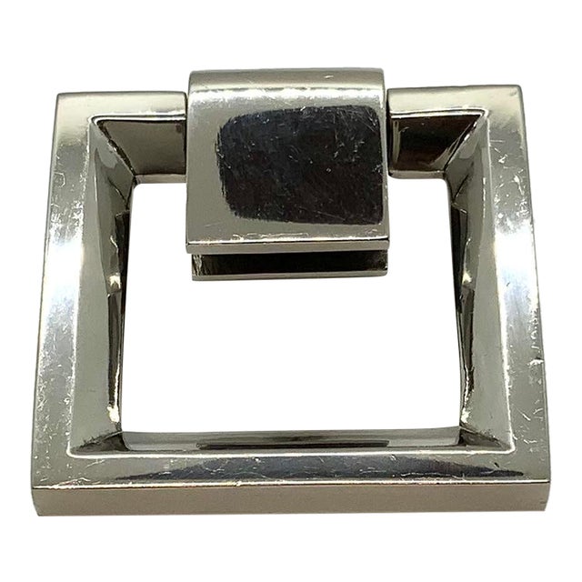 Century Furniture Co Polished Chrome Square Pull For Sale