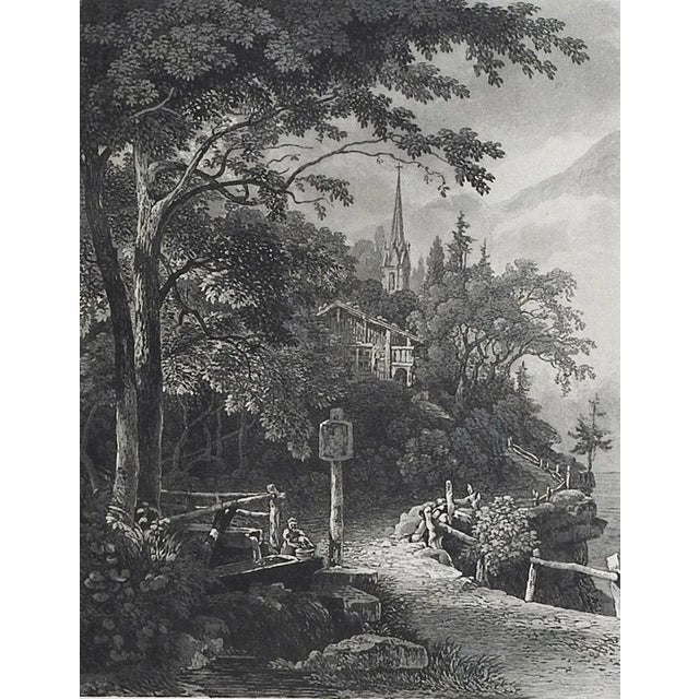 Early 20th Century Antique Friedrich Salathe Pastoral Aquatint For Sale - Image 5 of 5