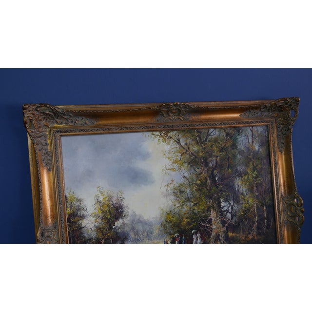 Friedrich Karl Thauer, Landscape, 20th Century, Oil on Canvas For Sale - Image 4 of 15