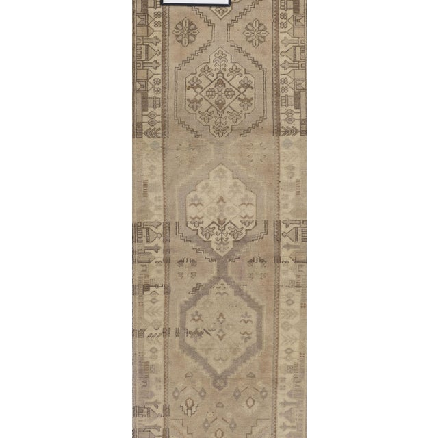 1940s Vintage Turkish Oushak Rug Runner 2'6 X 9'3 For Sale - Image 5 of 8