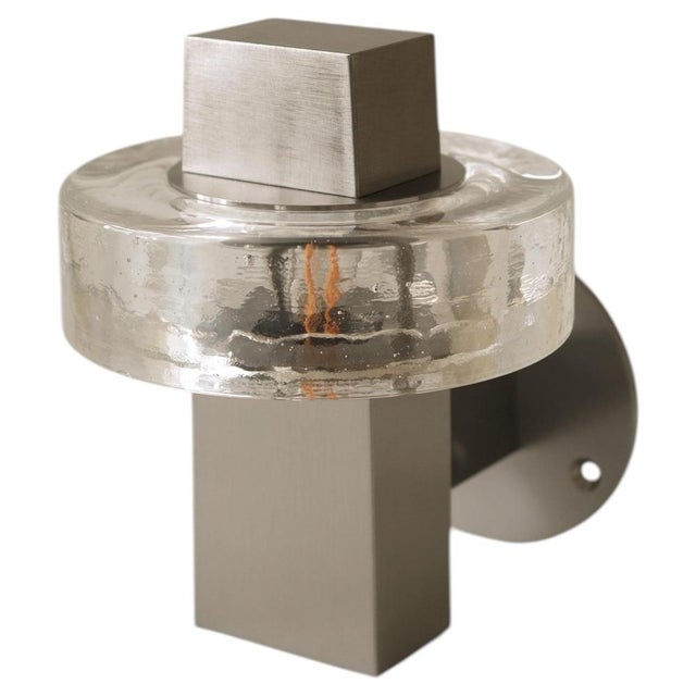 Gioiello II Wall Lamp in Stainless Steel and Glass by Marine Breynaert For Sale - Image 6 of 6