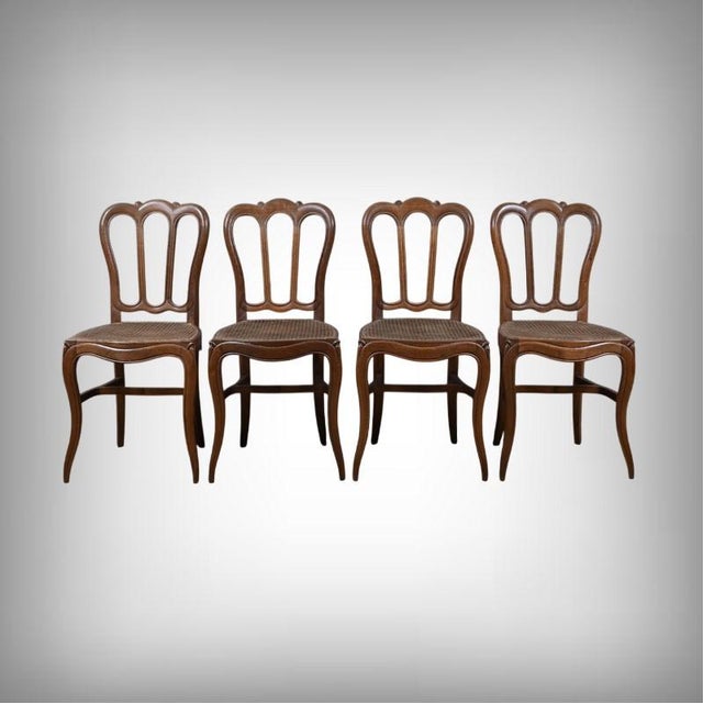Louis XV Oak Chairs, 1800s, Set of 4 For Sale - Image 17 of 17