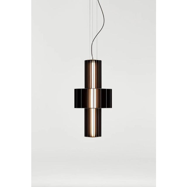 T Me Black Mate Suspended Lamp by Stephen Burks Babel for Parachilna For Sale - Image 4 of 9