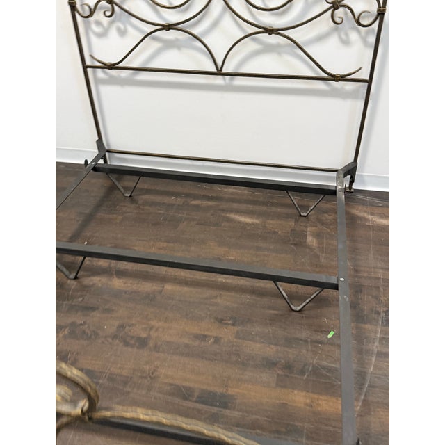 Full Size Claudio Rayes Wrought Iron Bed Frame, Model 20 For Sale - Image 12 of 12