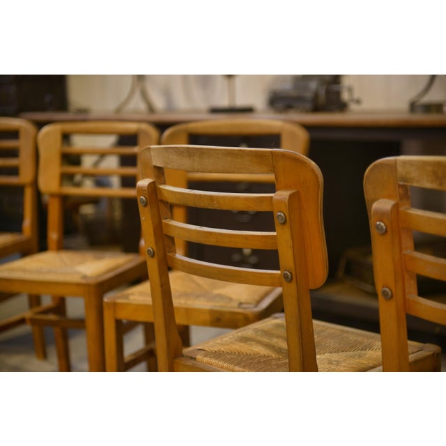 Brown Chairs by Pierre Cruège, 1950s, Set of 6 For Sale - Image 8 of 15