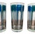 Vintage Mid-Century Modern Blue Geometric Highball Glasses - Set of 5 For Sale In Seattle - Image 6 of 10
