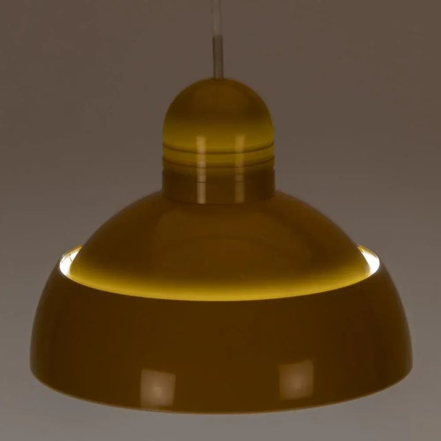 Osram Pendant Lamp in Yellow Plastic, 1970s For Sale - Image 6 of 7
