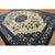 Ivory 1880s Antique Blue Classic Greek Key Medallion Architectural Chinese Peking Rug For Sale - Image 8 of 9