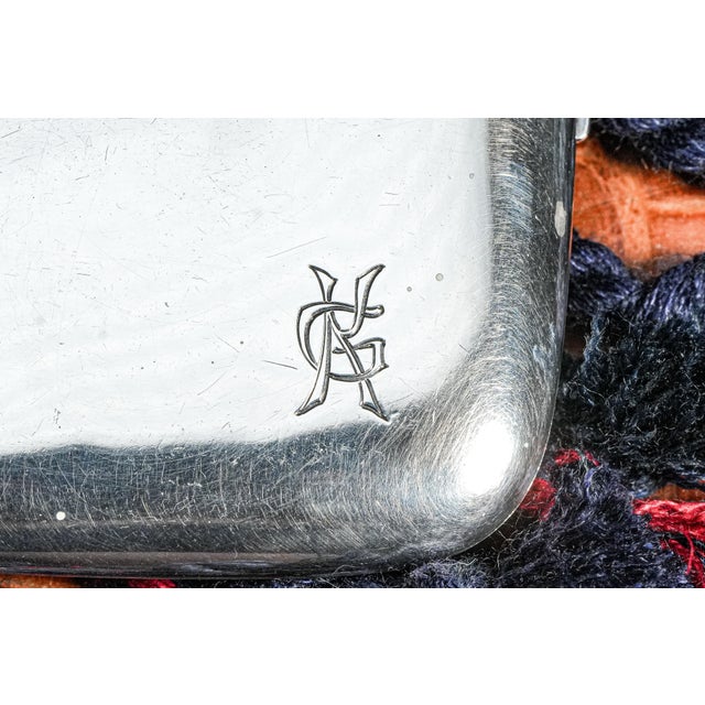 Majestic Hand Painted Antique 900 Sterling Silver Horse Equestrian Enamel Cigarette Case Tobacciana For Sale - Image 10 of 16