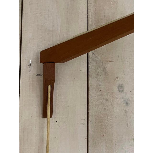Vintage Teak and Sisal Wall Lamp by Lotte Bostlund, 1960s For Sale - Image 14 of 16