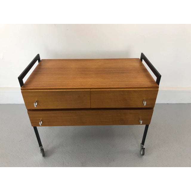 Metal & Teak Cabinet, 1970s For Sale - Image 10 of 13