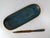 20th Century Chinese Turquoise Teal Cloisonne Enamel Desk Set For Sale - Image 13 of 15