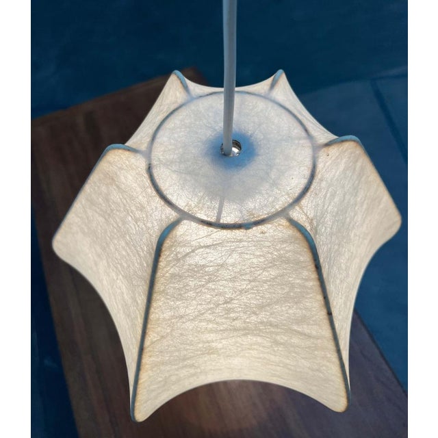 Mid-Century Modern German Cocoon Pendant Lamp by Friedel Wauer for Goldkant Leuchten, 1960s For Sale - Image 17 of 18