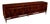 Giuseppe Scapinelli Rosewood Credenza With Brass Sabots, Brazilian Modern, 1950s For Sale