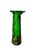 Vintage Free-Form Green Art Glass Vase, 1990s For Sale - Image 6 of 6