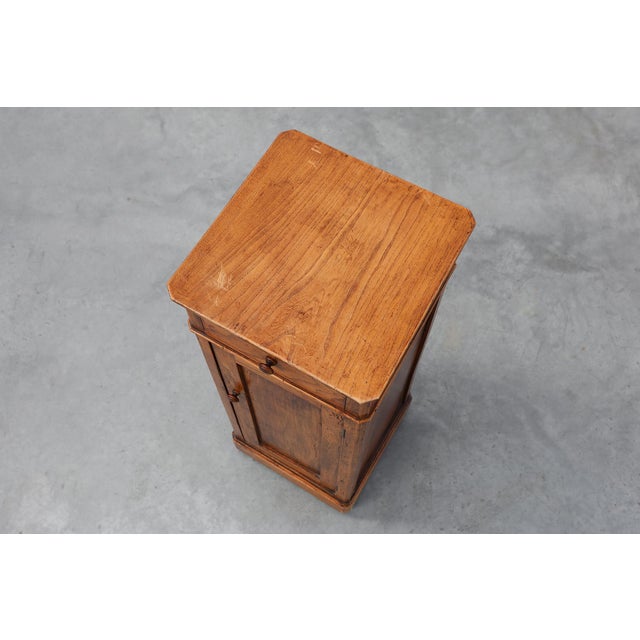 Art Deco Walnut Bedside Cabinet, Belgium, 1920s For Sale - Image 12 of 13