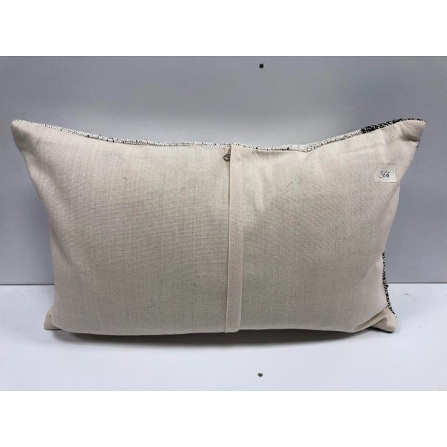 Vintage Turkish Kilim Handmade Lumbar Pillow Cover For Sale - Image 4 of 6