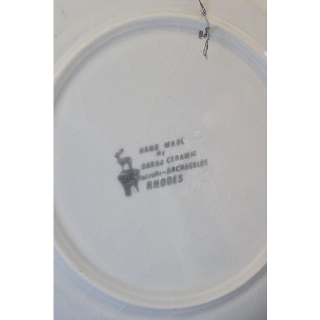 Late 20th Century Dakas Ceramic Decorative Plate For Sale - Image 5 of 6