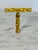 1960s Vintage 1960s Marble & Gilt Metal Faux-Bamboo Center Handled Server W/ Matching Knife For Sale - Image 5 of 7