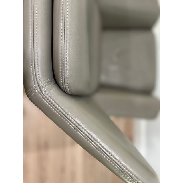 BoConcept Hamilton Scandinavian Modern Leather Armchair With Ottoman For Sale In Dallas - Image 6 of 10