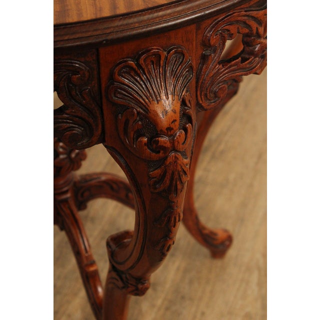 French Court Galleries Rococo Style Round Inlaid Side Table For Sale In Philadelphia - Image 6 of 15