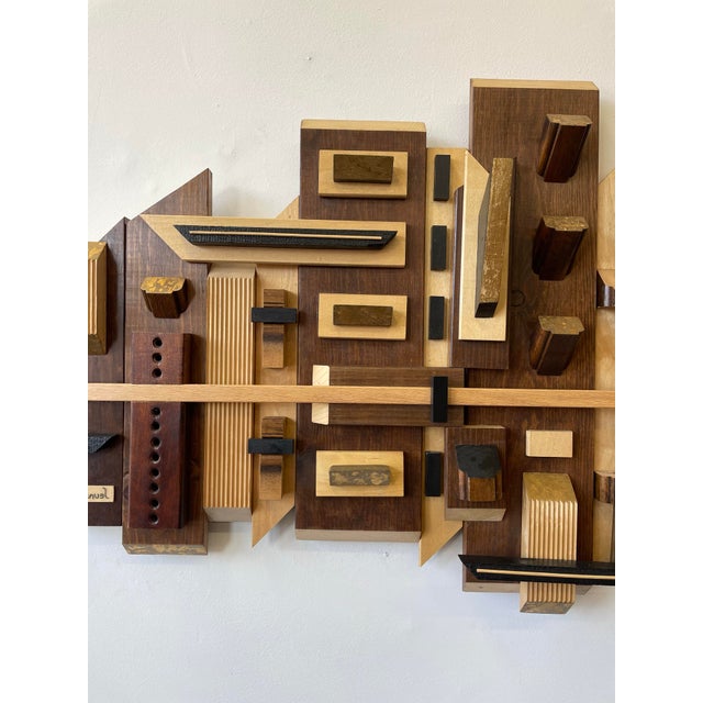 Wood Contemporary Brutalist Piece of Art For Sale - Image 7 of 10