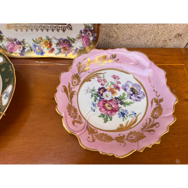 Three Plates from Limoges, 1890s, Set of 3 For Sale - Image 4 of 9