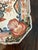Cream Antique Japanese Hand-Painted Imari Porcelain Charger Plate with Floral Bird Decor, 1900 For Sale - Image 8 of 10