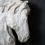 Sculpture Materials Composition Faux Wood Horse Head Sculpture For Sale - Image 7 of 12