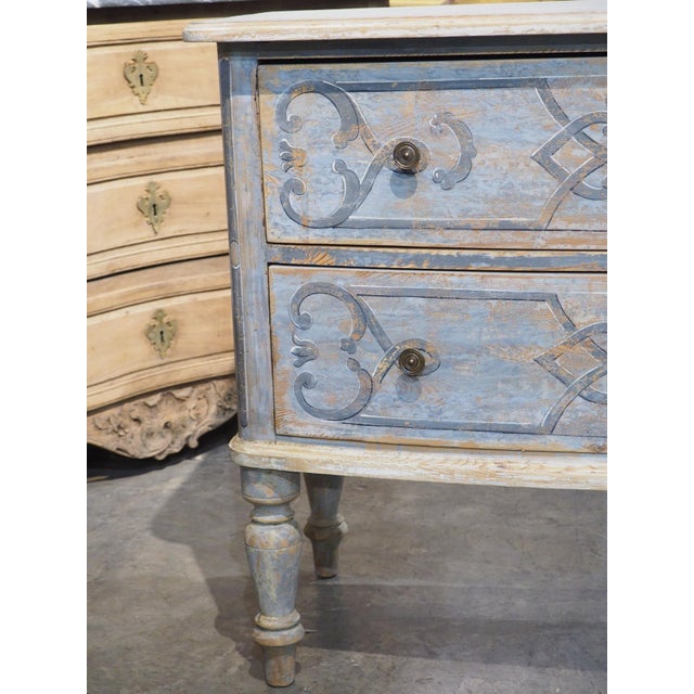 More information coming soon… Hand-carved in Southern Germany, this two-tier chest of drawers (known as a sauteuse) has a...