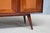 Italian Modern Walnut and Leather Sideboard with Undulating Cornice, 1950s For Sale - Image 12 of 16