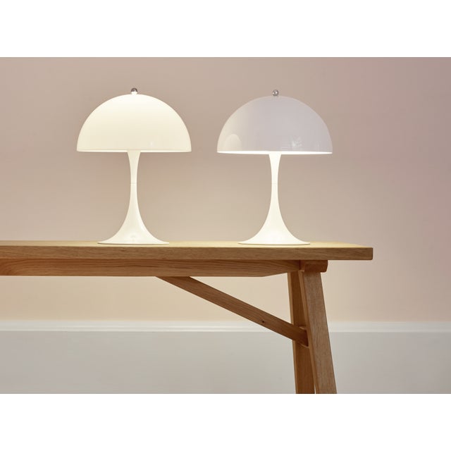 Metal Brand New Louis Poulsen Panthella Table Lamp (Corded) - Opal White - 2 Available - Verner Panton For Sale - Image 7 of 10